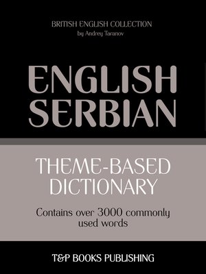 cover image of Theme-Based Dictionary